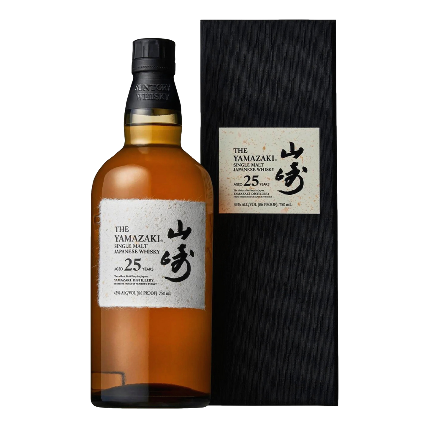 Yamazaki Aged 25 Years Single Malt Japanese Whisky 43% 700ml