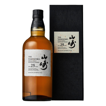 Yamazaki Aged 25 Years Single Malt Japanese Whisky 43% 700ml