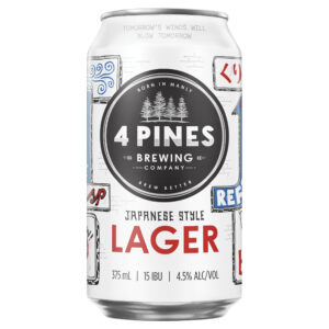 4 Pines Japanese Style Lager 375mL Can