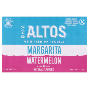 Altos Margarita Watermelon 330ml 24 Pack Bottle