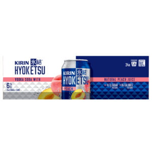 Kirin Hyoketsu Vodka Soda Peach 330mL Can 24 Pack