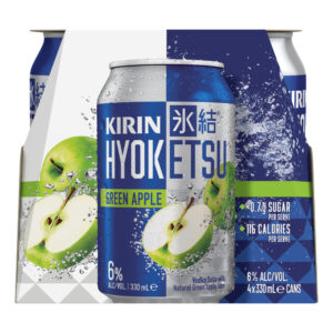 Kirin Hyoketsu Vodka Soda Green Apple 330mL Can 4 Pack