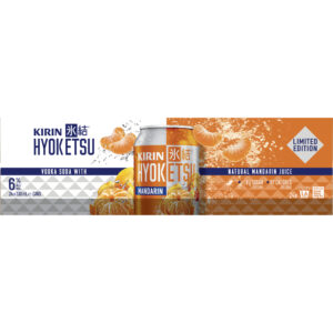 Kirin Hyoketsu Mandarin Vodka Soda 330mL Can 24 Pack