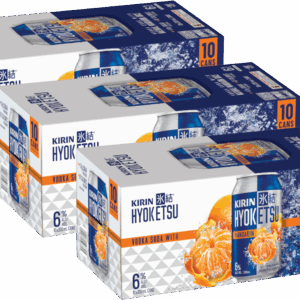 Kirin Hyoketsu Mandarin Vodka Soda 330mL Can 30 Pack