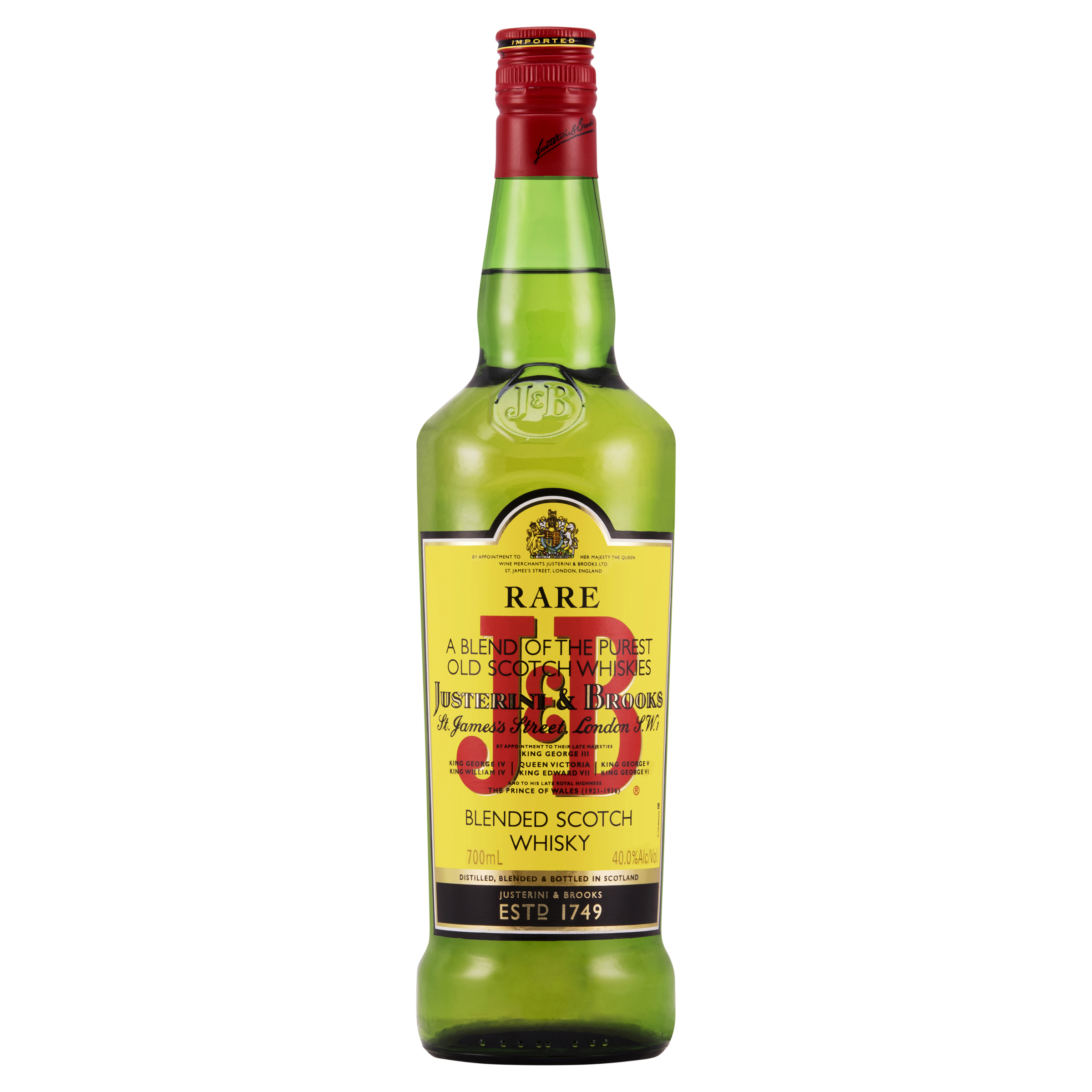j&b rare blended scotch whisky 700ml