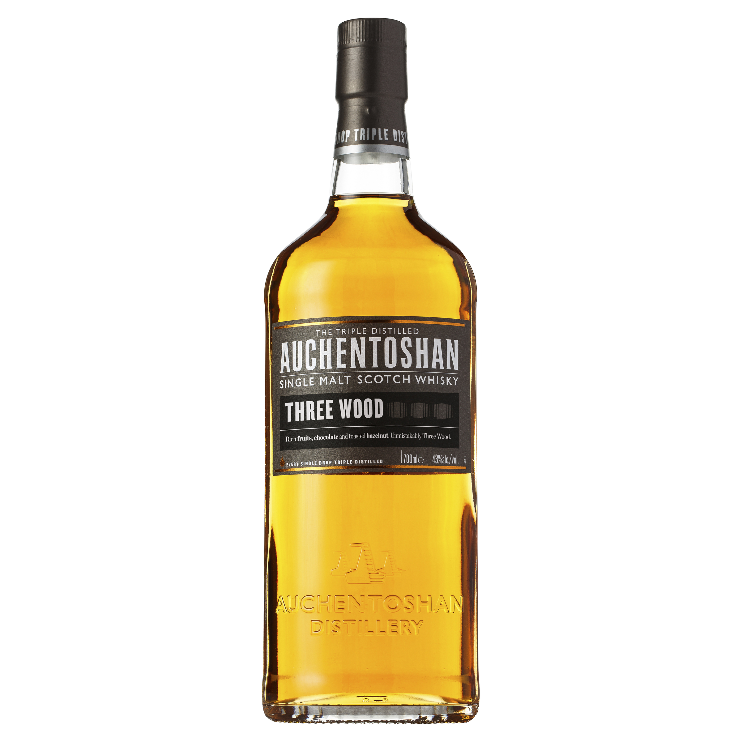auchentoshan single malt scotch whiskey three wood 700ml