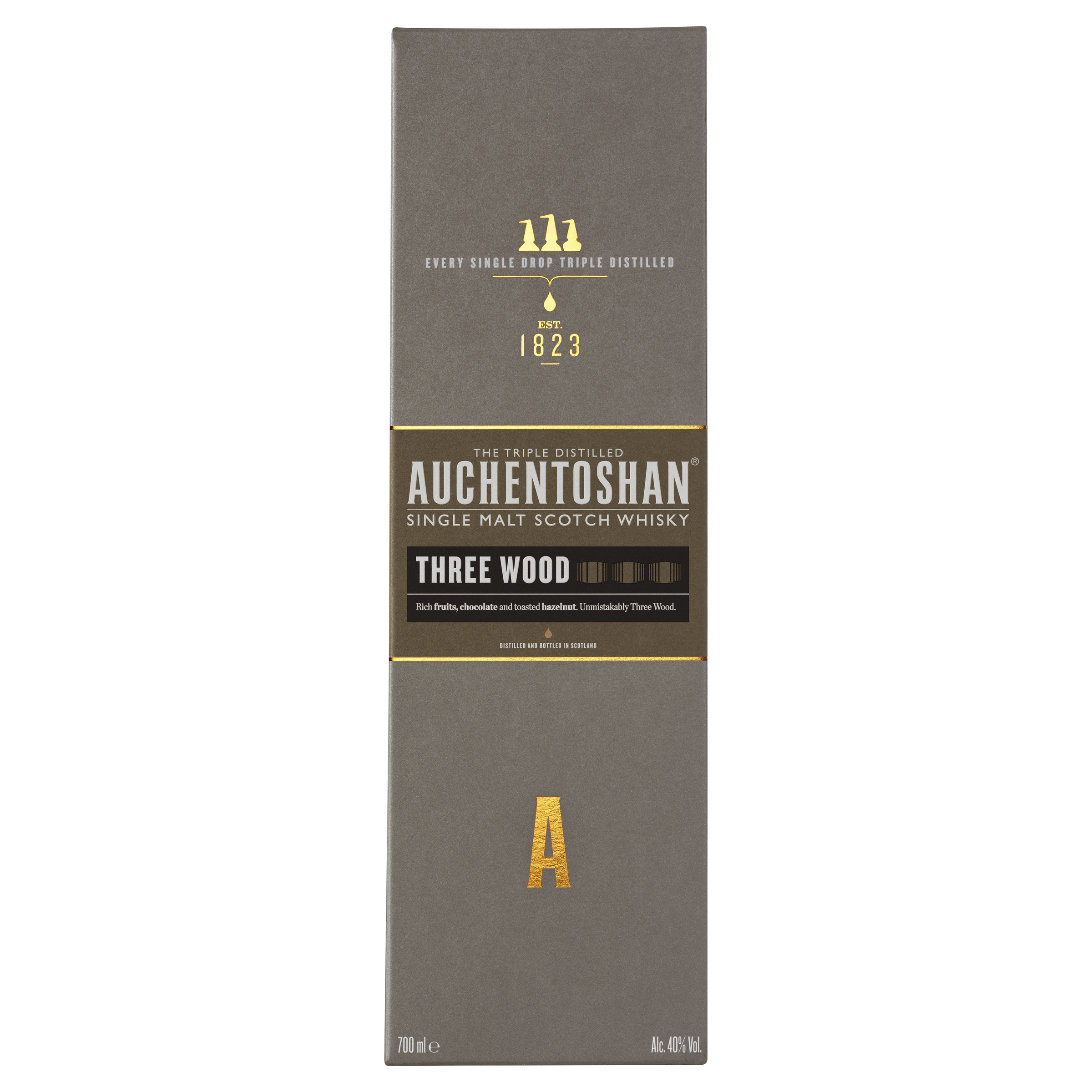 auchentoshan single malt scotch whiskey three wood 700ml