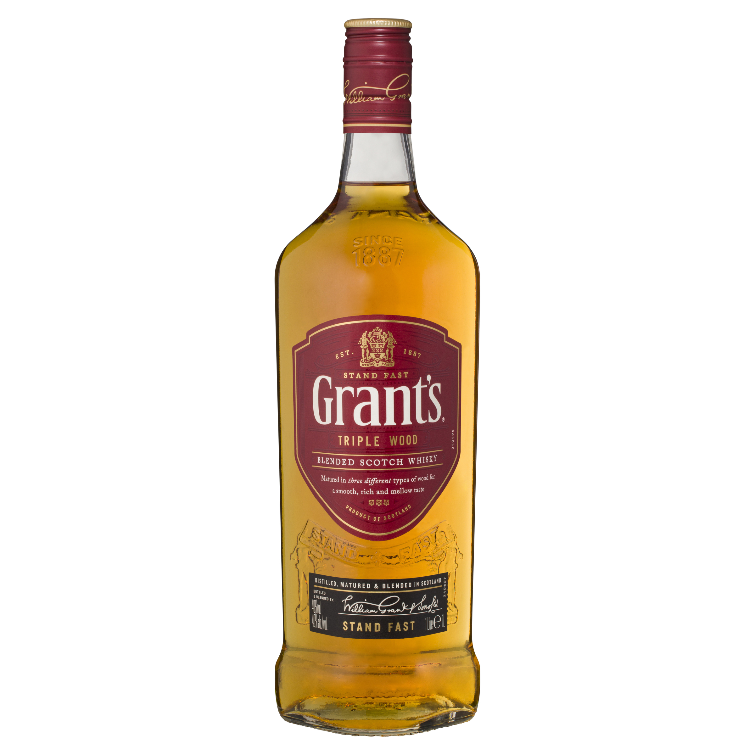 grant's triple wood blended scotch whisky 1l