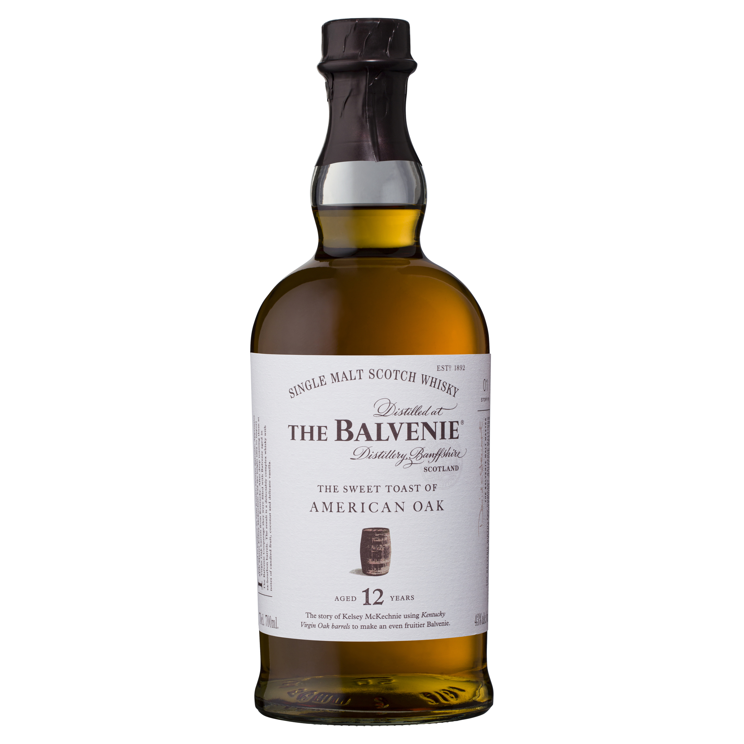 the balvenie stories 12 year old american oak single malt scotch whisky 700ml