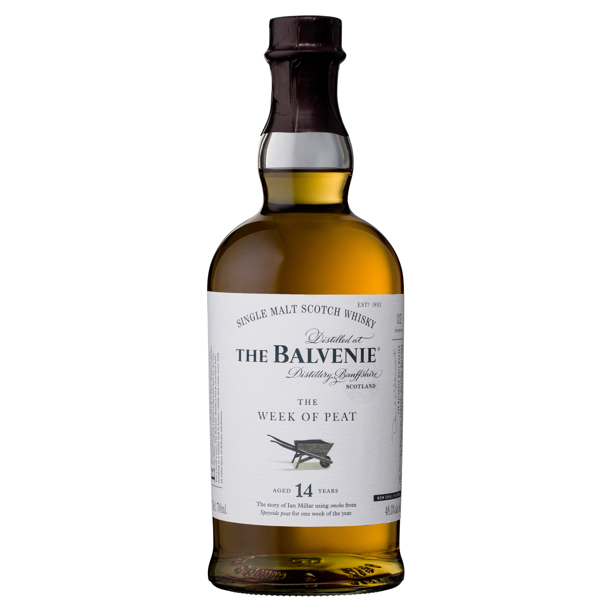 the balvenie stories 14 year old 'the week of peat' single malt scotch whisky 700ml