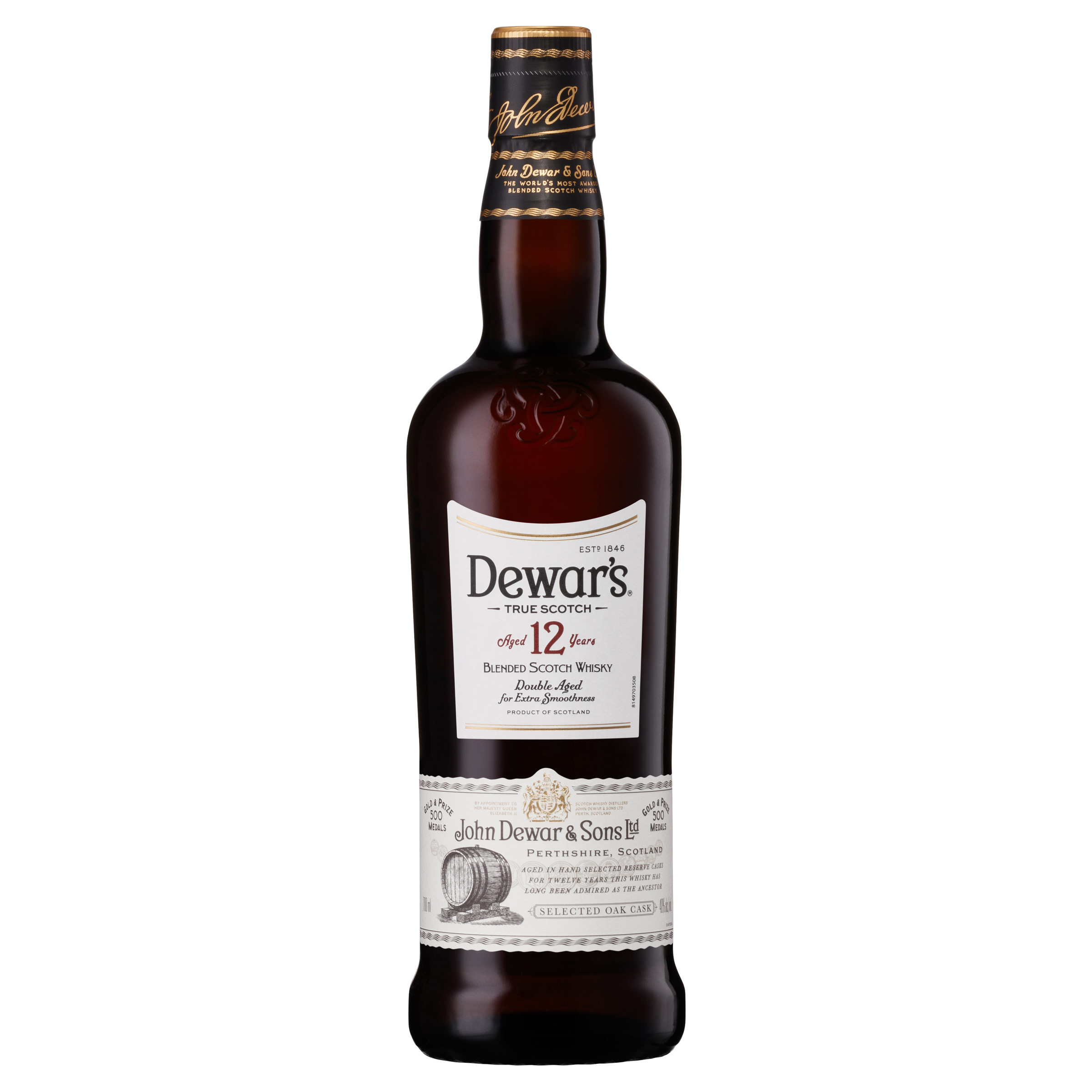 dewar's 12 year old blended scotch whisky 700ml