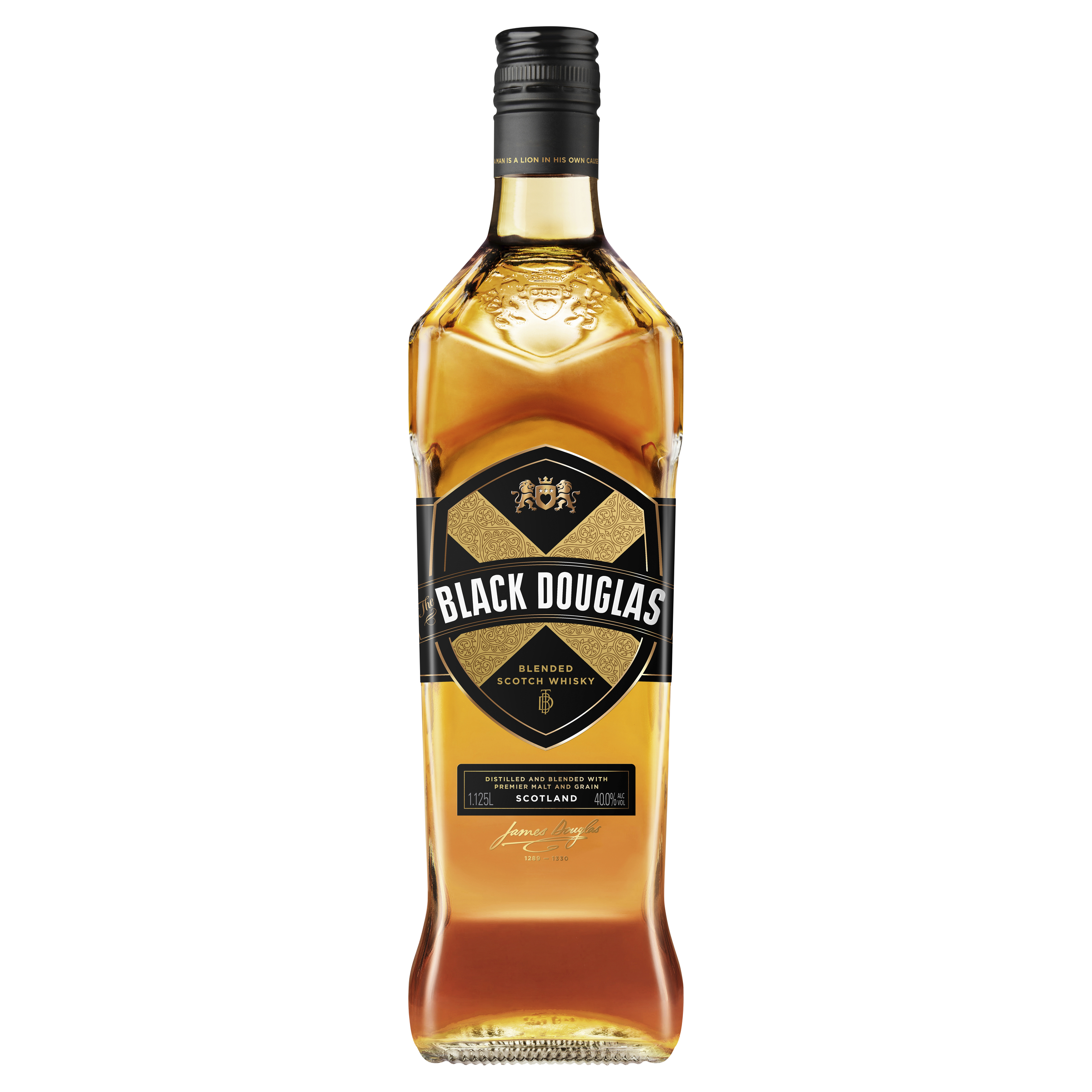 the black douglas blended scotch whisky 40.0% 1.125l bottle