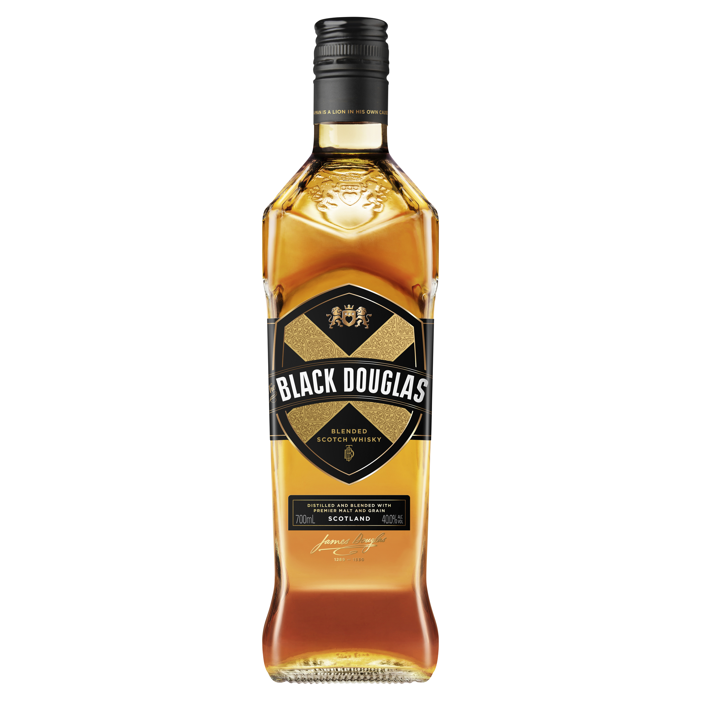 the black douglas blended scotch whisky 40.0% 700ml bottle