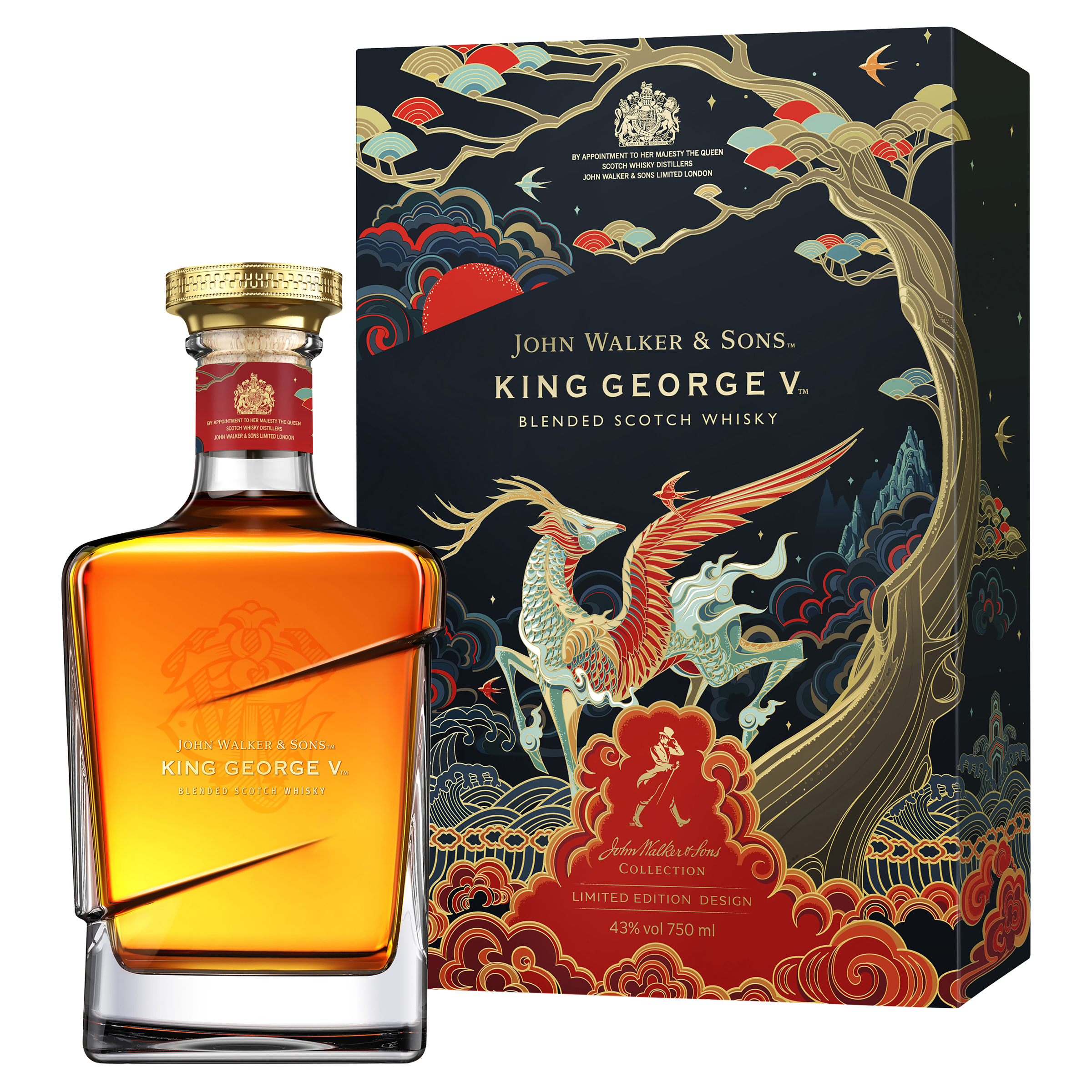 john walker & sons king george v limited edition lunar new year blended scotch whisky 750ml