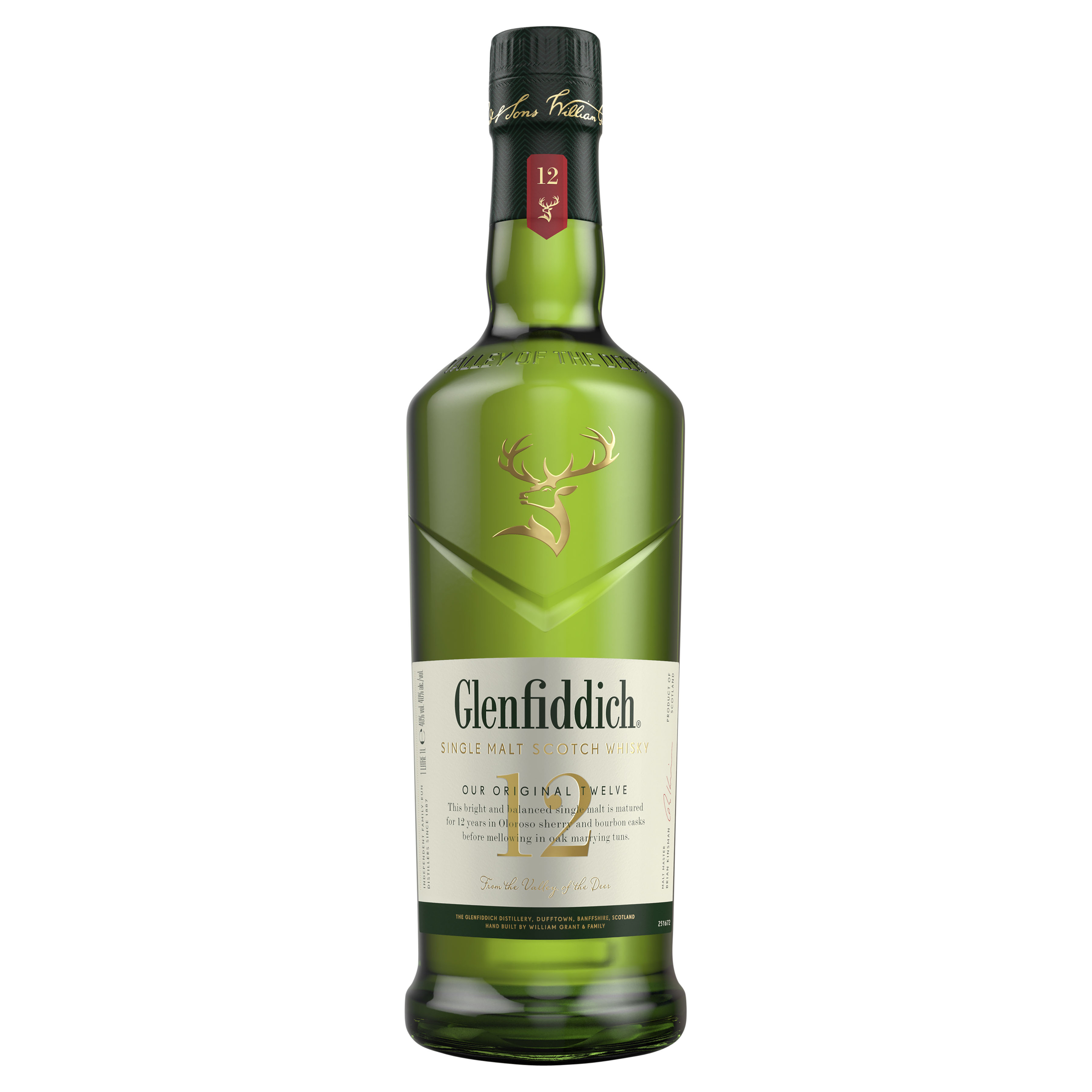 glenfiddich 12 year old single malt scotch whisky 1l