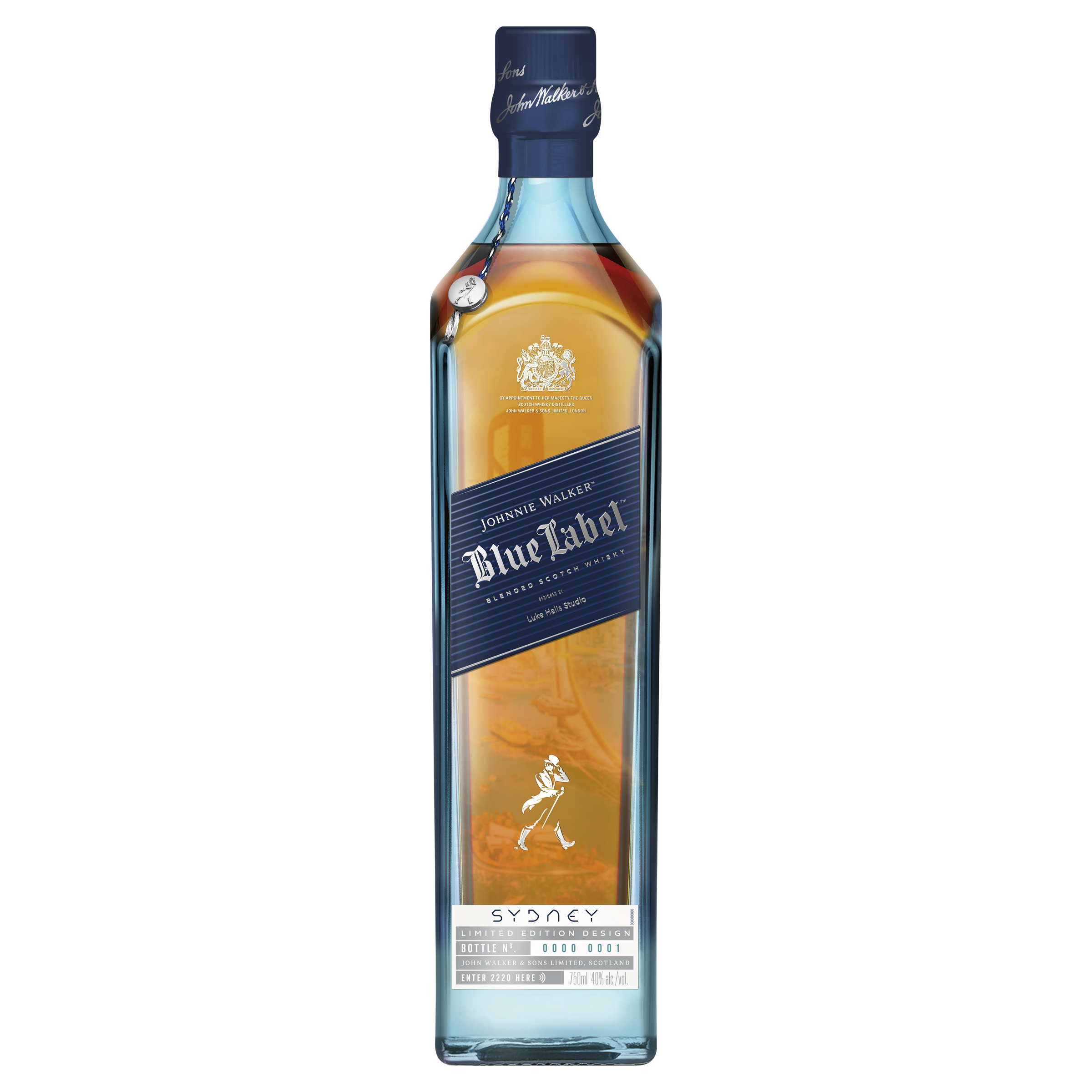 johnnie walker blue label blended scotch whisky sydney city edition 750ml