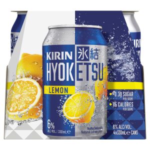 Kirin Hyoketsu Vodka Soda Lemon 330mL Can 4 Pack
