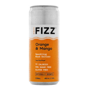 Hard FIZZ Orange & Mango Seltzer 4% 330ml Can