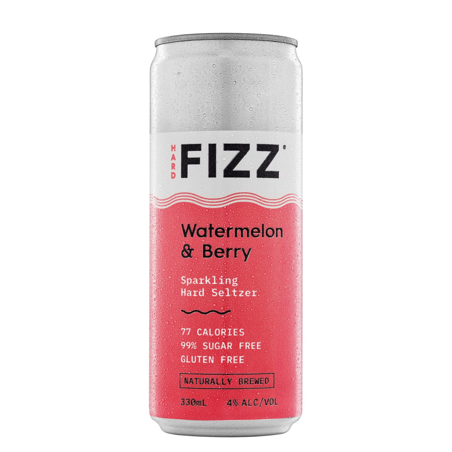 Hard FIZZ Watermelon & Berry Seltzer 4% 330ml Can