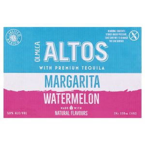 Altos Margarita Watermelon 330ml 24 Pack Bottle