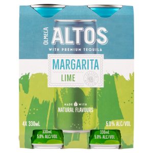 Altos Margarita Lime 330ml 4 Pack Bottle
