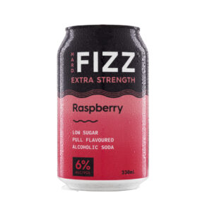 Hard FIZZ Extra Strength Raspberry Alcoholic Soda 6% 330ml Can