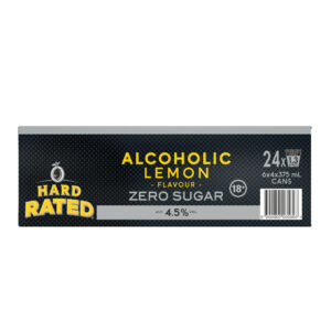 Hard Rated Zero Sugar 4.5% 375ml Can 24 Pack