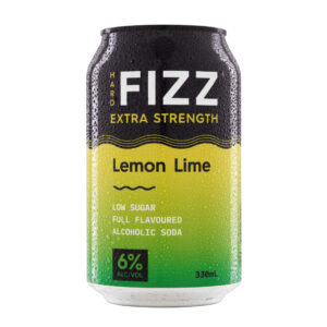 Hard FIZZ Extra Strength Lemon Lime Alcoholic Soda 6% 330ml Can
