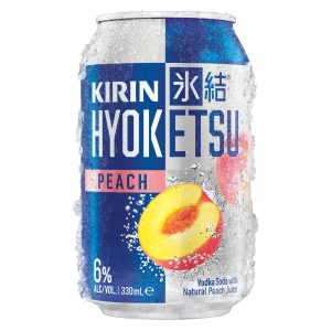 Kirin Hyoketsu Vodka Soda Peach 330mL Can