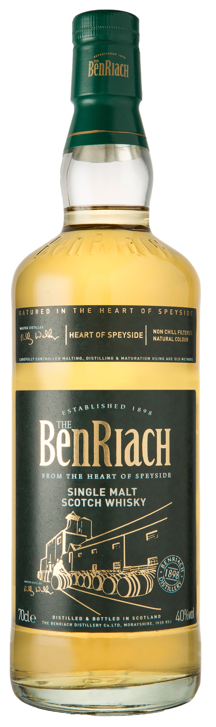 benriach heart of speyside single malt scotch whisky 700ml