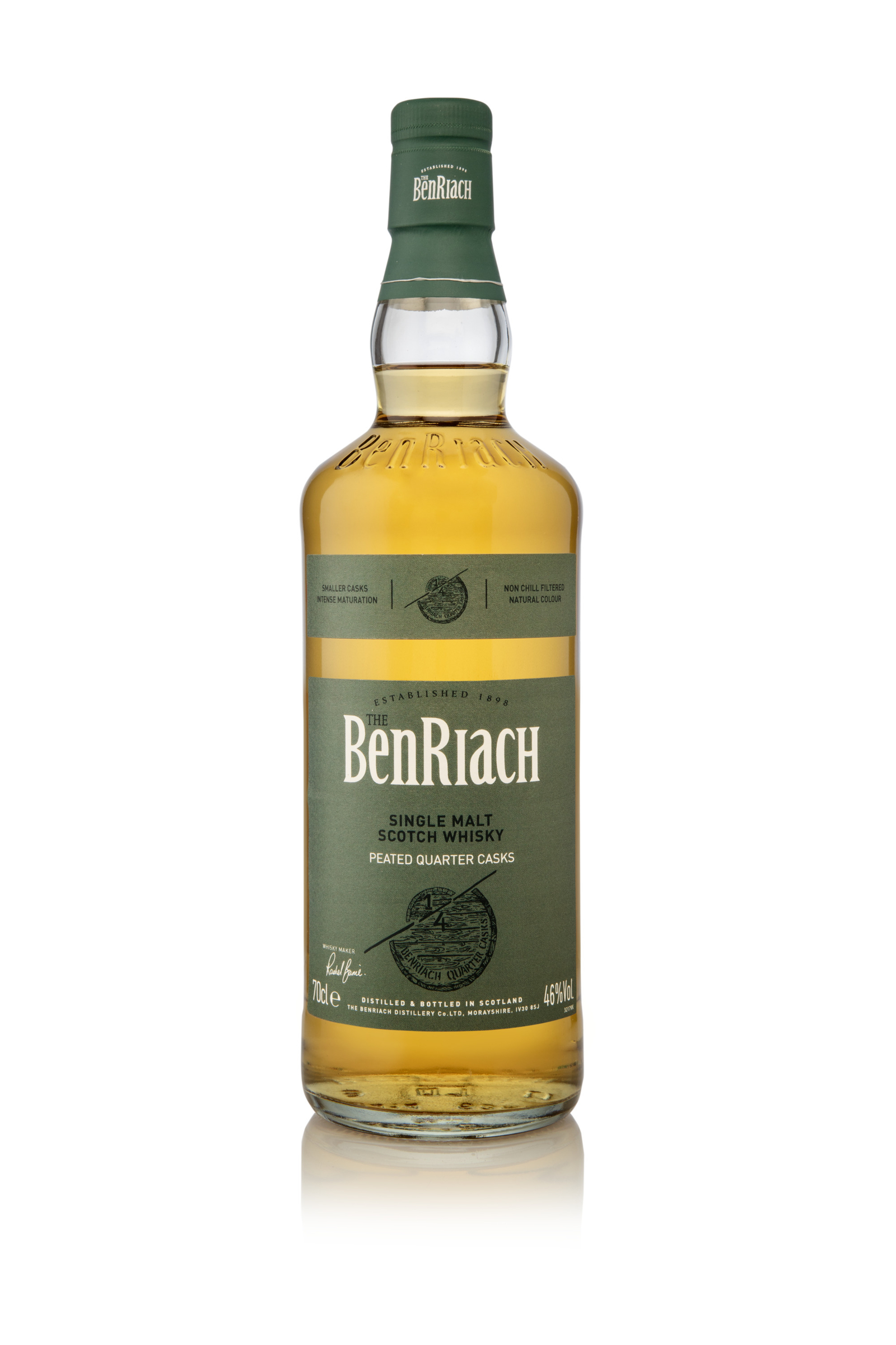 benriach peated quarter cask single malt scotch whisky 700ml