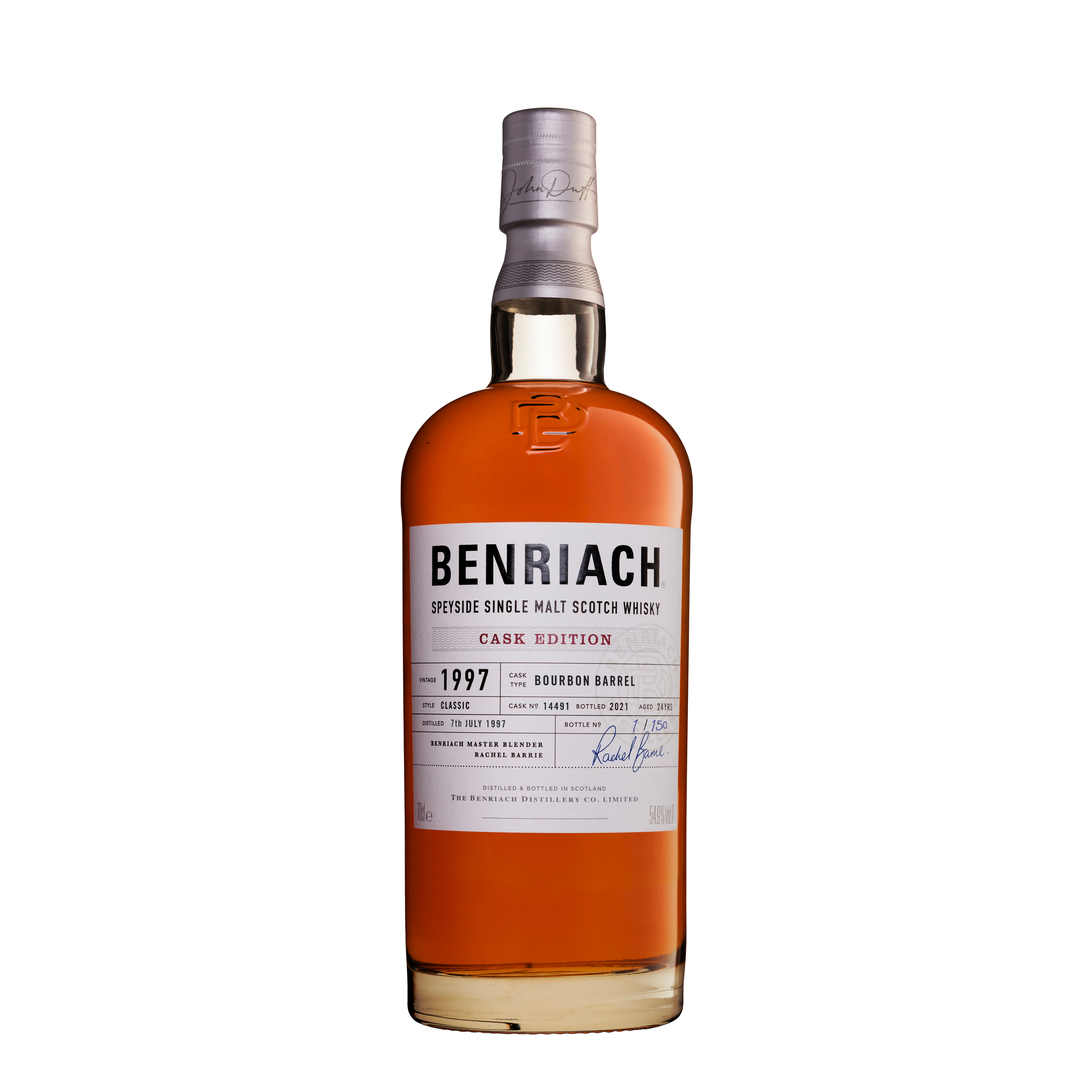 benriach 24yo 1997 batch 18 cask edition #14491 speyside single malt scotch whisky 700 ml