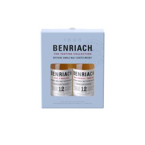 benriach the twelve original & smoky speyside single malt scotch whisky 50ml 2 pack