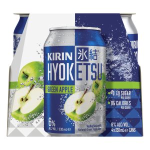 Kirin Hyoketsu Vodka Soda Green Apple 330mL Can 4 Pack