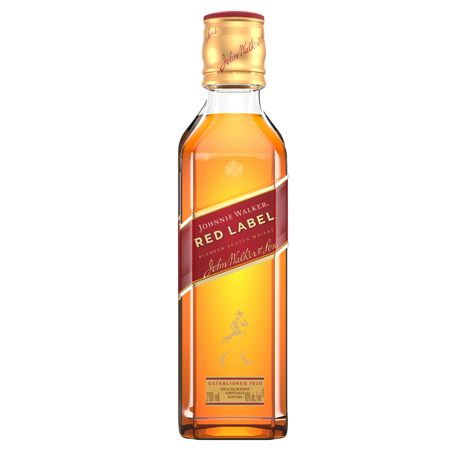 johnnie walker red label blended scotch whisky 200ml