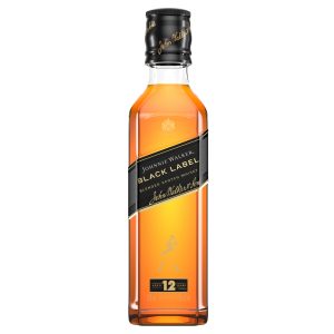 johnnie walker black label 12 year old blended scotch whisky 200ml