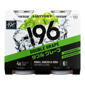 Suntory -196 Double Grape 330ml 4 Pack Can