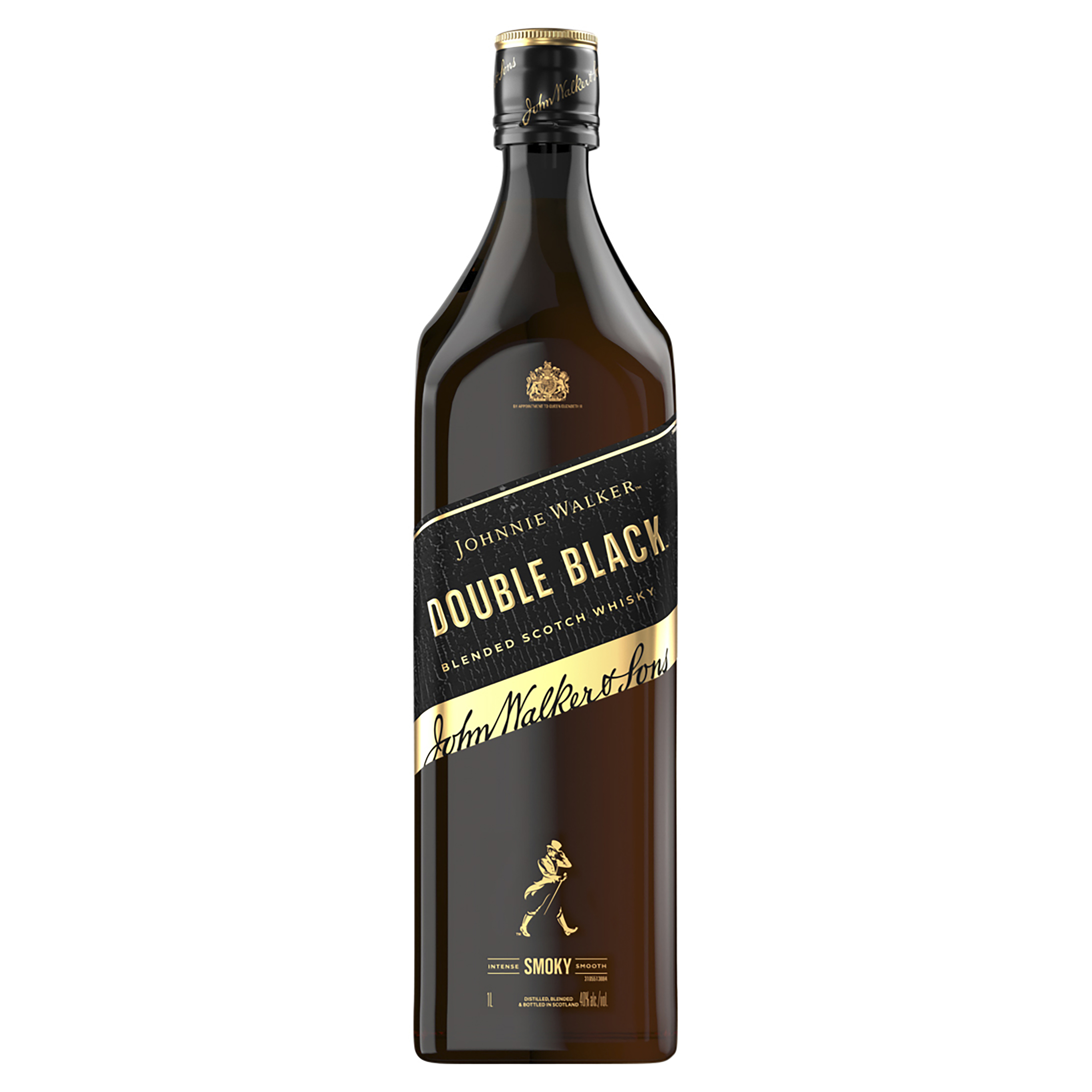 johnnie walker double black blended scotch whisky 1l