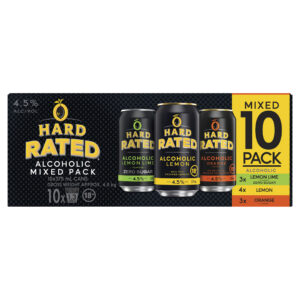 Hard Rated Mixed 4.5% 375ml Can 10 Pack