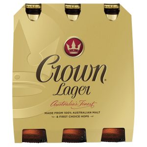 Crown Lager 375ml 6 Pack Bottle