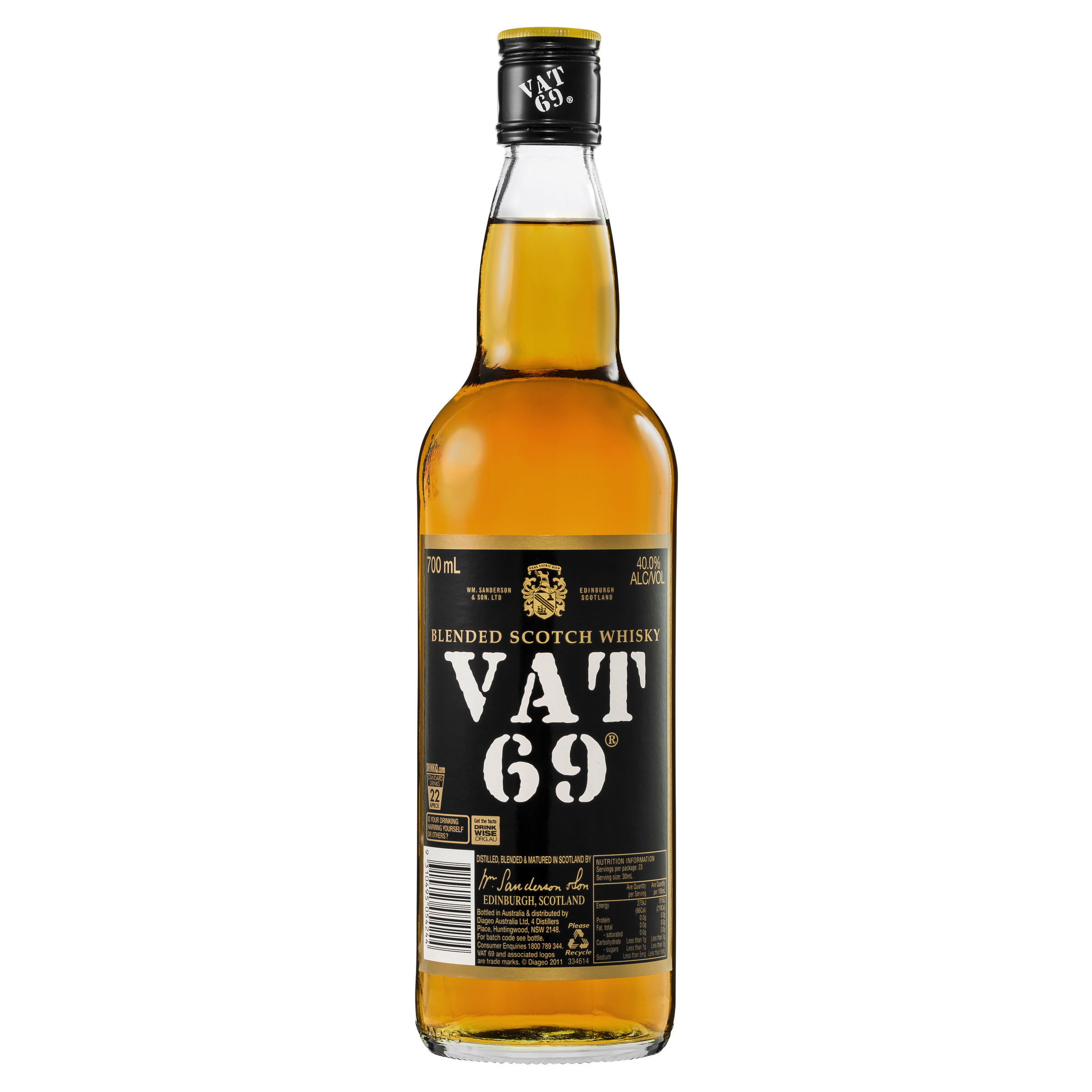vat 69 blended scotch whisky 700ml