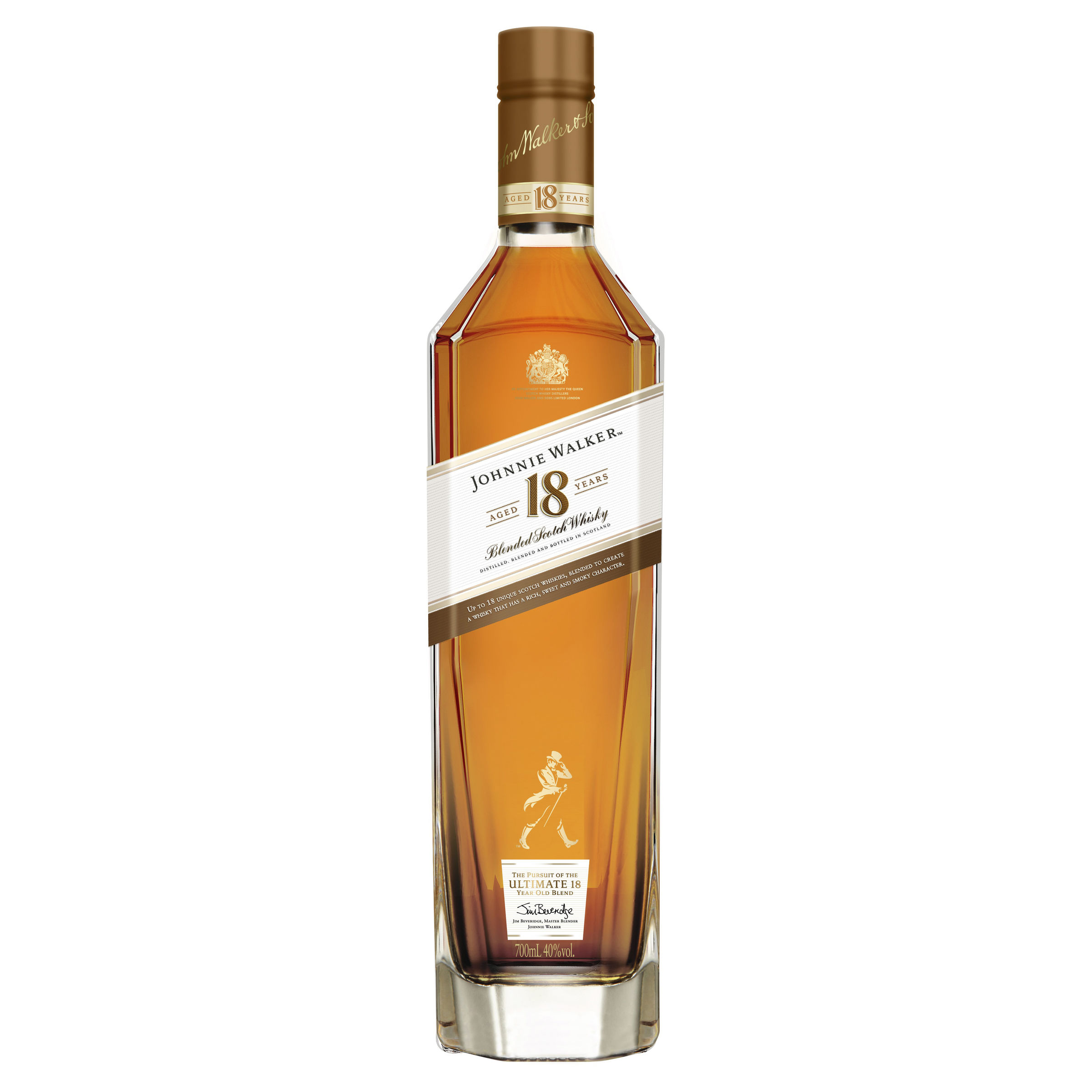 johnnie walker aged 18 year old blended scotch whisky 700ml