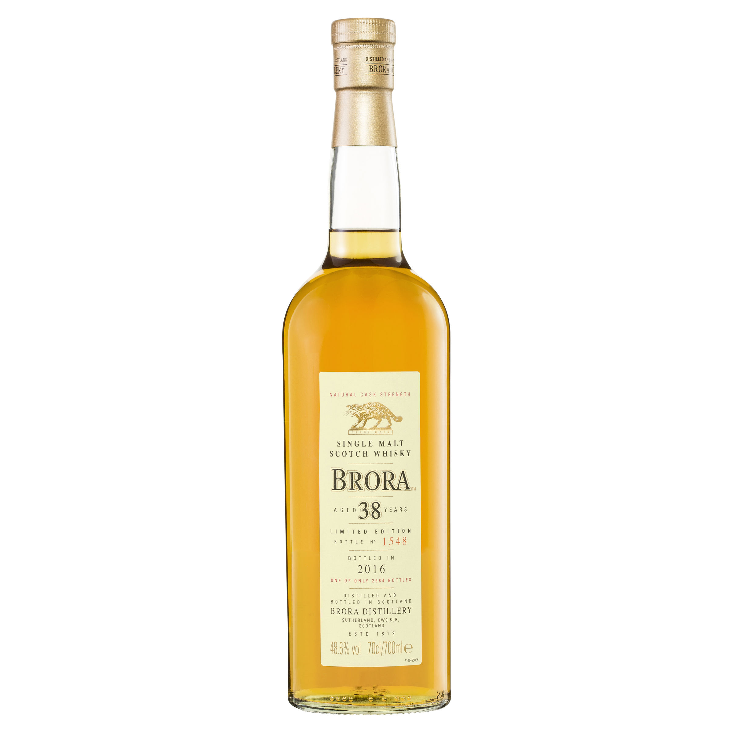 brora single malt scotch whisky aged 38 years limited edition 700ml