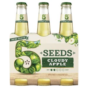 5 Seeds Cloudy Apple Cider 345mL 6 Pack Bottle