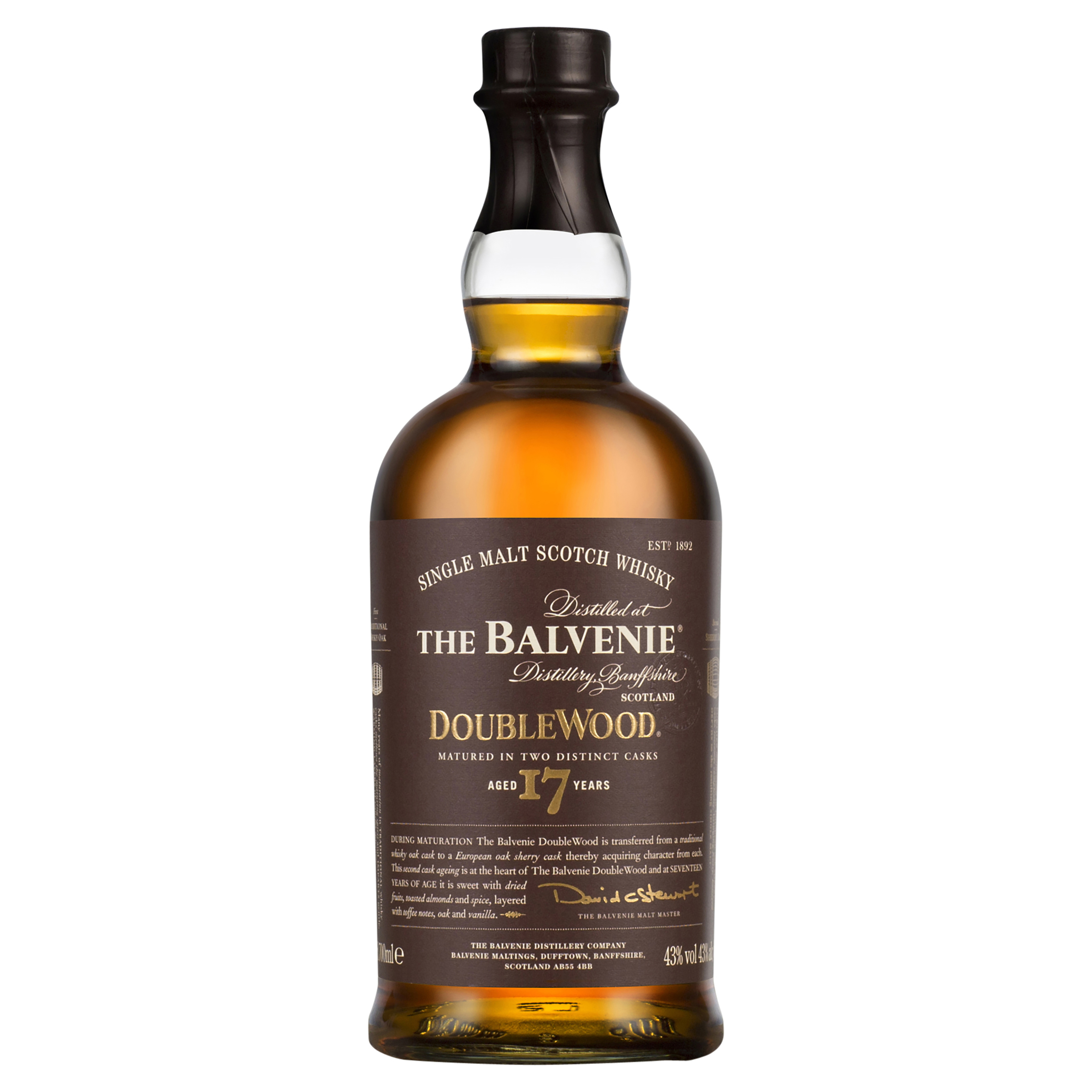 the balvenie doublewood 17 year old single malt scotch whisky 700ml