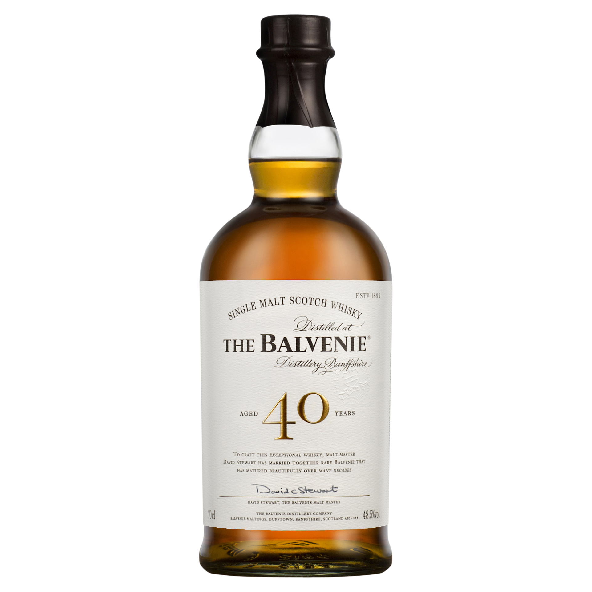 the balvenie 40 year old single malt scotch whisky 700ml
