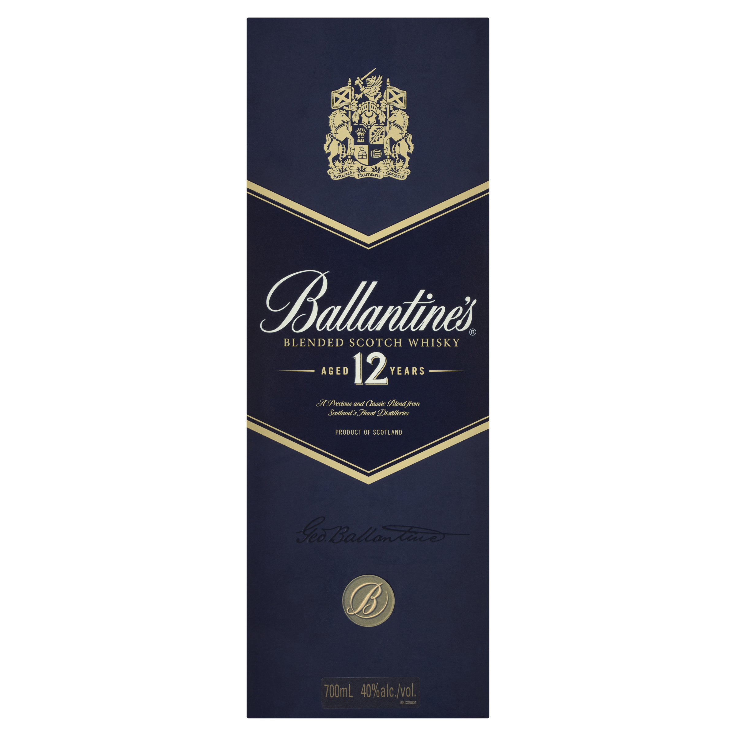 ballantine's blended scotch whisky aged 12 years 700ml