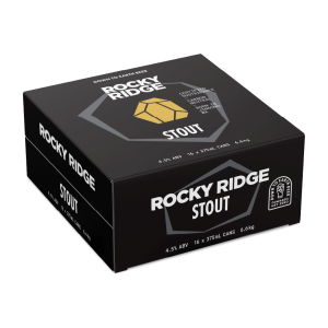 Rocky Ridge Stout 375ml Can 16 Pack