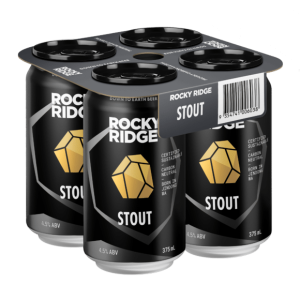 Rocky Ridge Stout 375ml Can 4 Pack