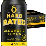 hard rated alcoholic lemon 4.5% 375ml can 30 pack